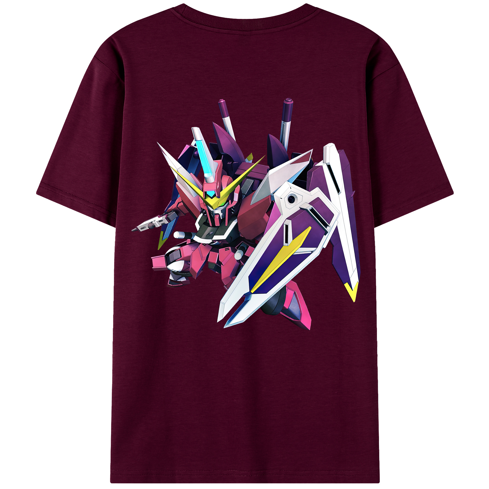 （画像用） 機動戦士ガンダム Mobile Suit Gundam レディース半袖Tシャツ(バックプリント)